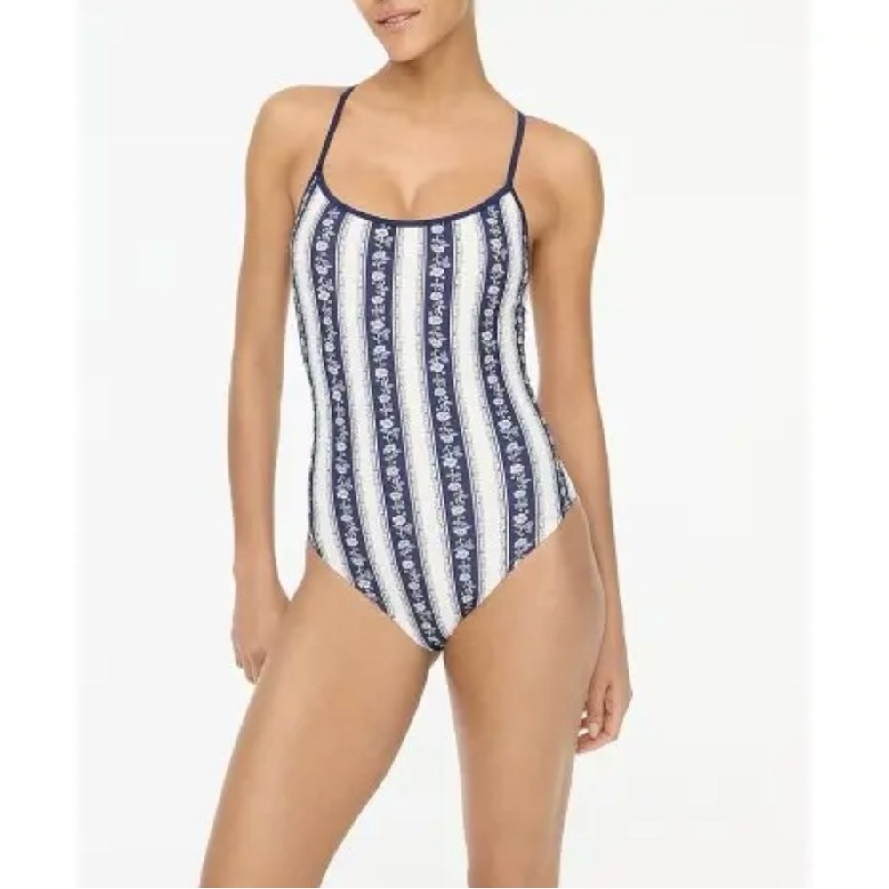 Jcrew printed one piece swim